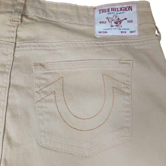 True Religion Khaki Cargo Pants‎ Men's Size 31x32 Brown Boot Cut NWOT New - Picture 8 of 15